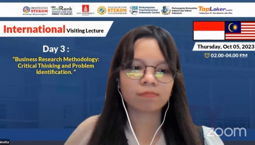 INTERNATIONAL Visiting Lecture Business Research Methodology: Critical Thinking and Problem Identification.