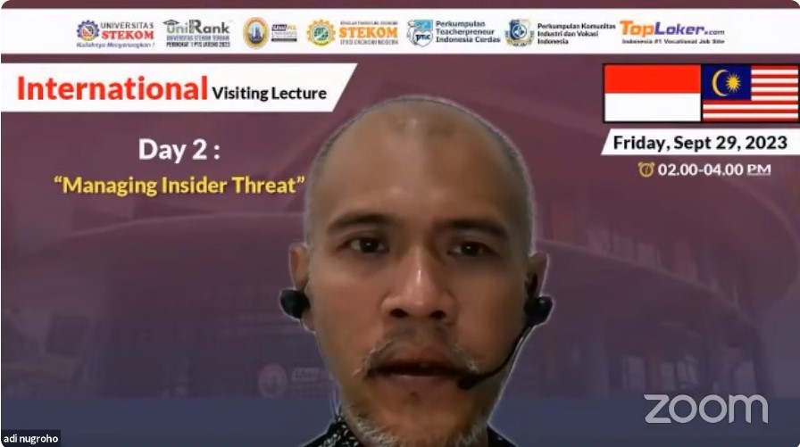 INTERNATIONAL VISITING LECTURE Managing Insider Threat