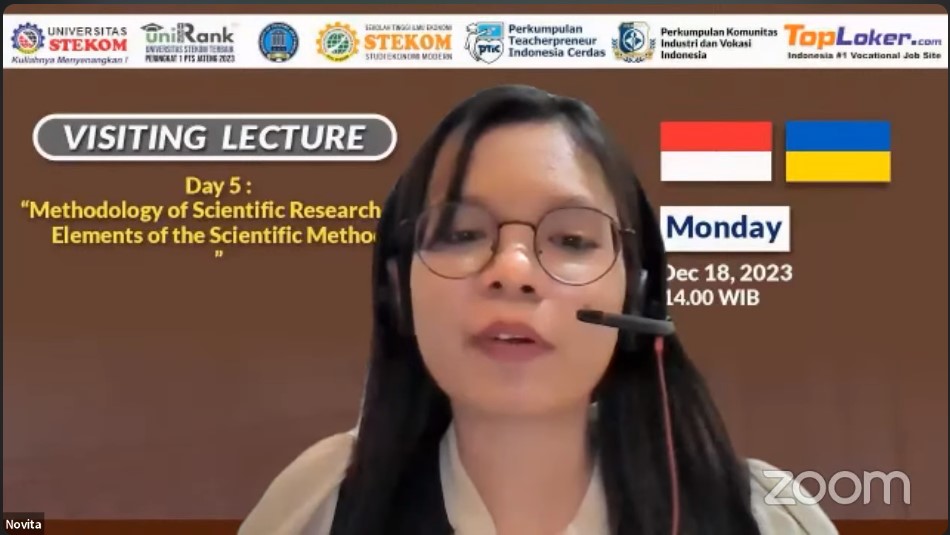 INTERNATIONAL VISITING LECTURE Methodology of Scientific Researchers. Elements of the Scientific Method