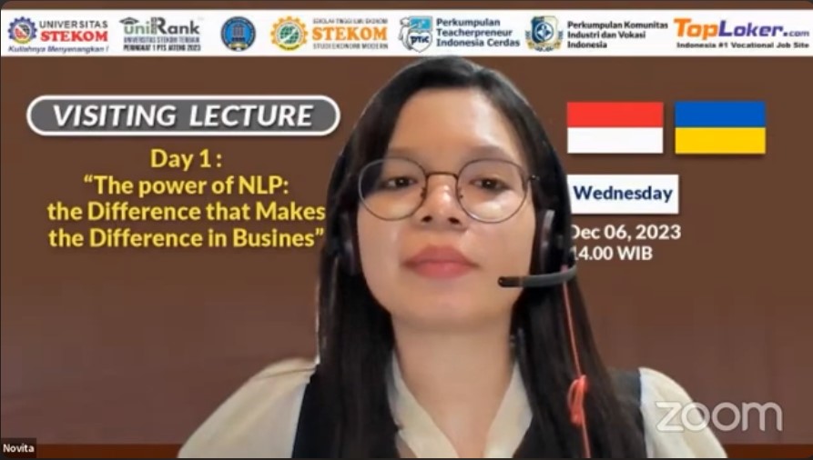 INTERNATIONAL VISITING LECTURE The power of NLP: the Difference that Makes the Difference in Business 