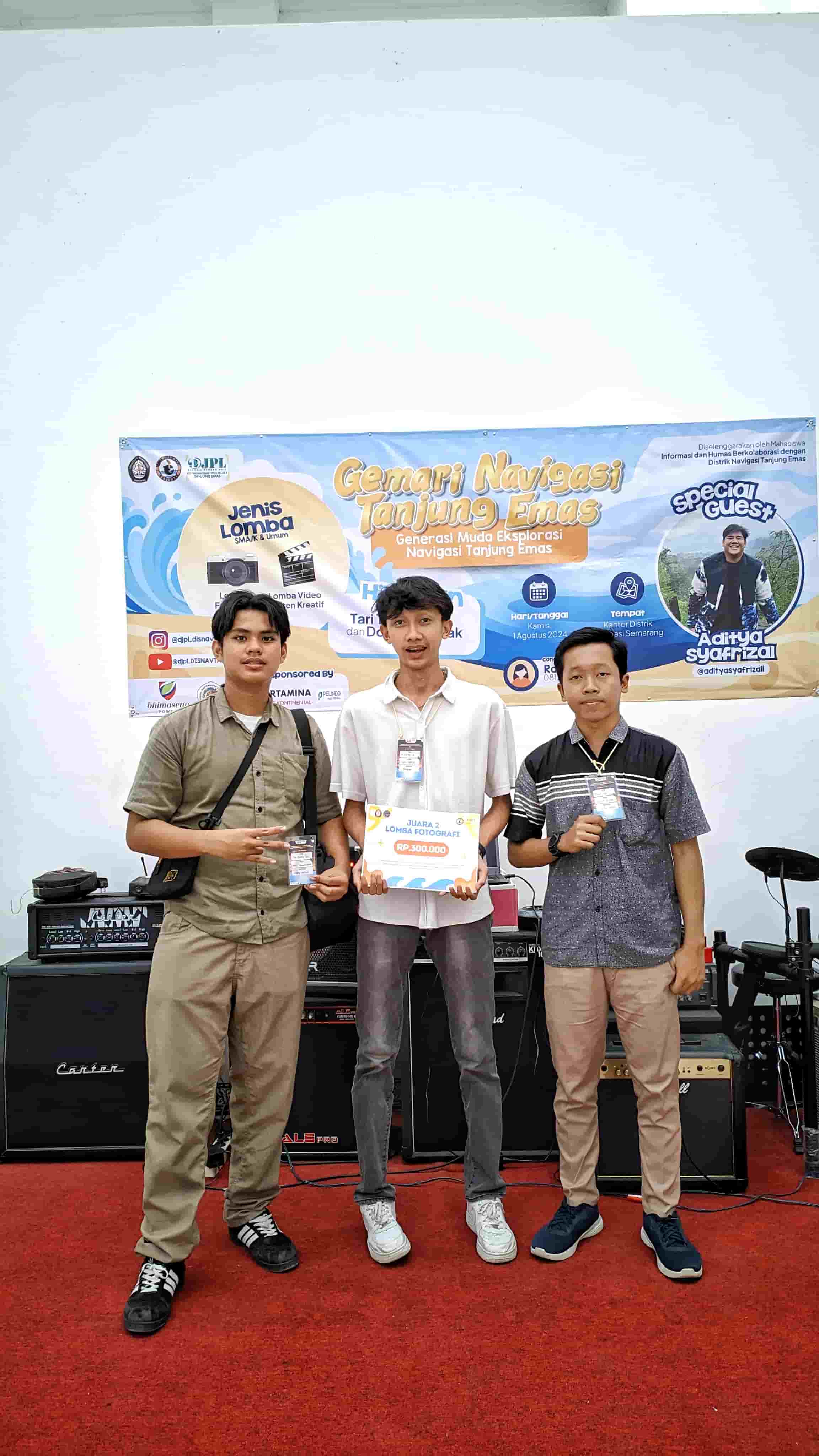 Mahasiswa Universitas STEKOM Raih Juara 1 Lomba Video Konten Kreatif di GEMARI NAVIGASI TANJUNG EMAS 2024