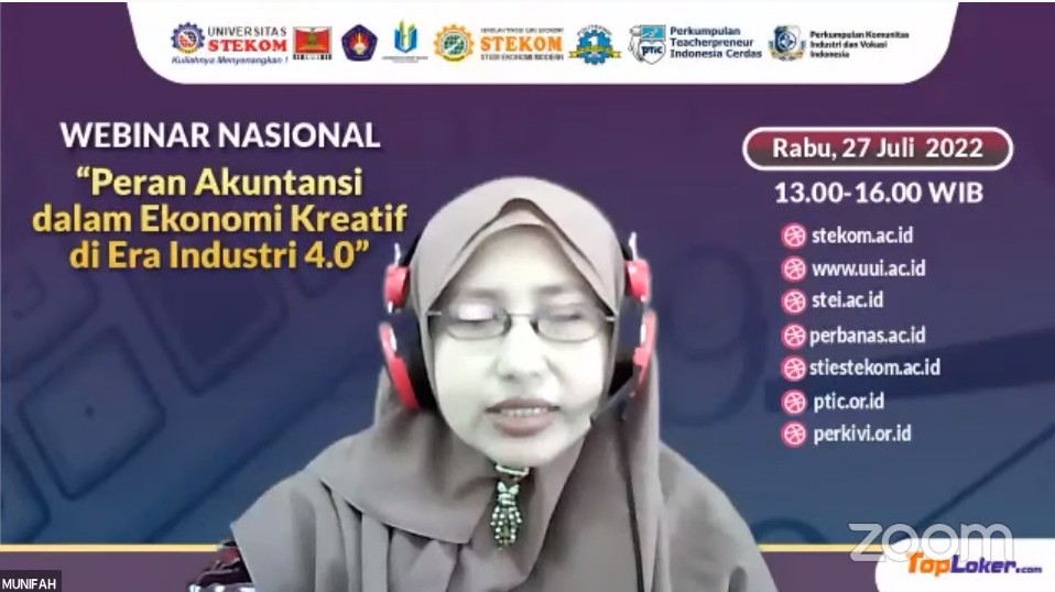WEBINAR NASIONAL: &rdquo;Peran Akuntansi dalam Ekonomi Kreatif di Era Industri 4.0&rdquo;