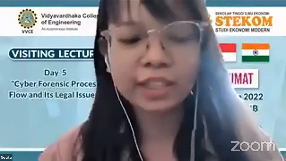 VISITING LECTURE ''Cyber Forensic Process Flow and Its Legal Issues''