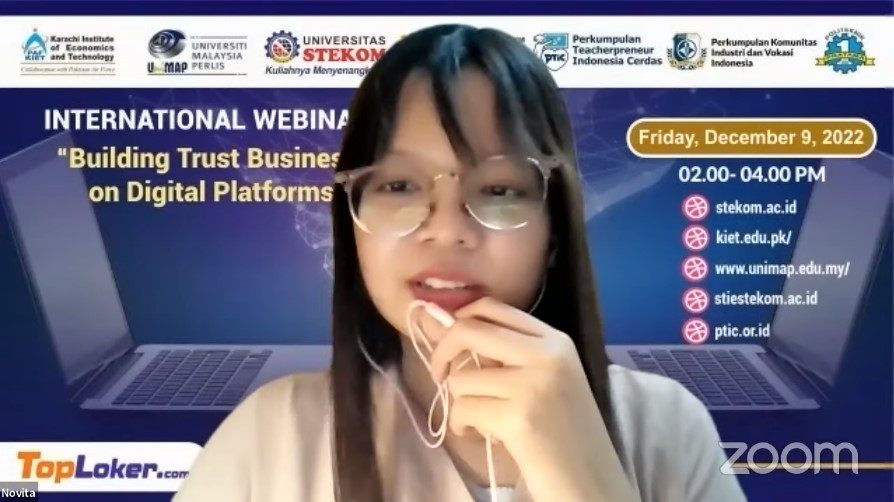 WEBINAR INTERNASIONAL Building Trust Business on Digital Platforms