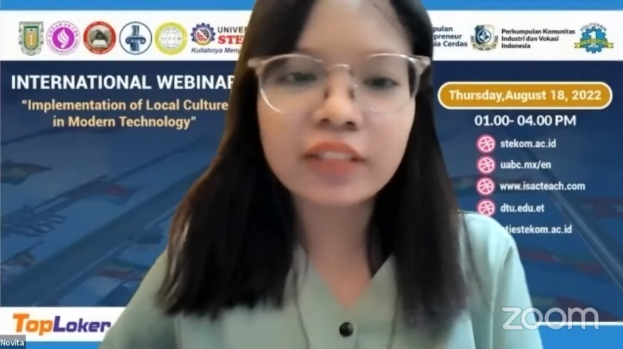 WEBINAR INTERNASIONAL Implementation of Local Culture in Model Technology