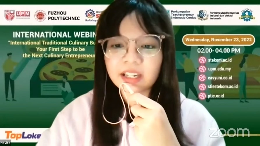 WEBINAR INTERNASIONAL International Traditional Culinary Business: Your First Step to be the Next Culinary Entrepreneur