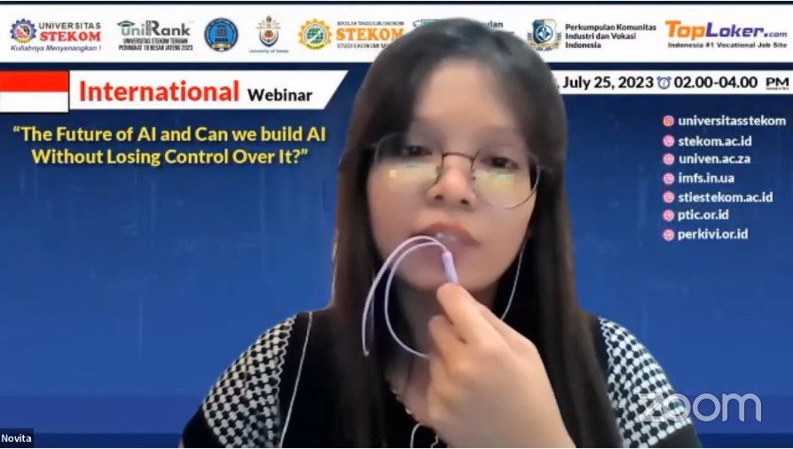 WEBINAR INTERNASIONAL The Future of AI and Can we build AI Without Losing Control Over It?