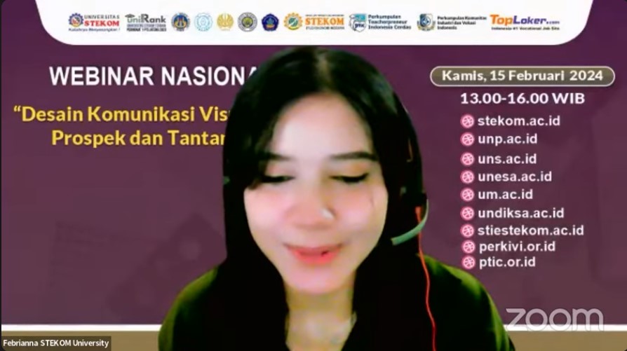 WEBINAR NASIONAL Desain Komunikasi Visual 2024 , Prospek dan Tantangan