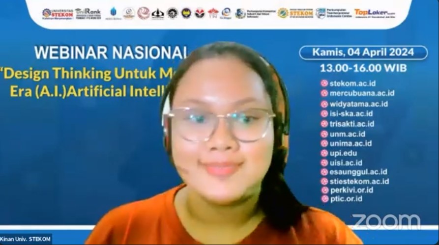 WEBINAR NASIONAL Design Thinking Untuk Merespon Era (A.I) Artificial Intelligence