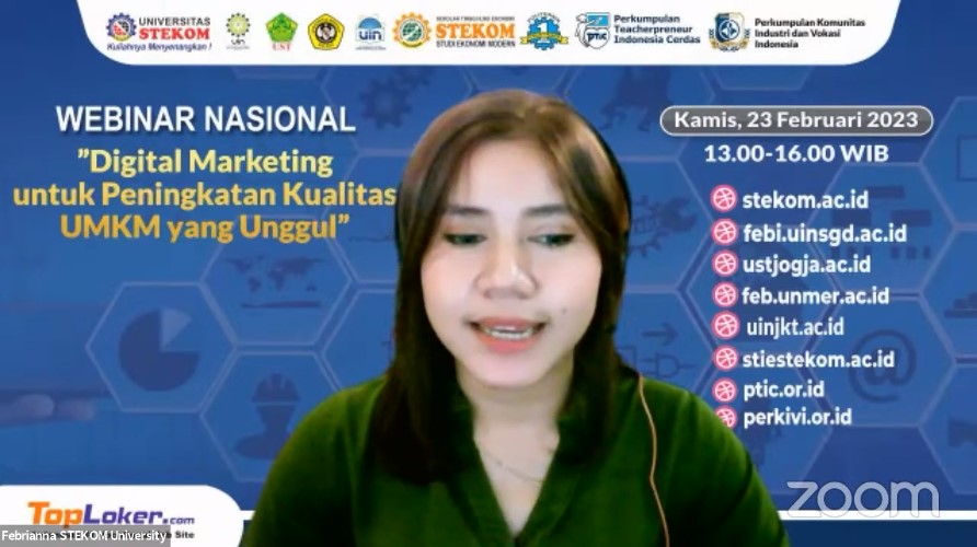 WEBINAR NASIONAL Digital Marketing untuk Peningkatan Kualitas UMKM yang Unggul