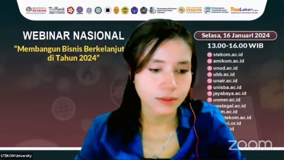 WEBINAR NASIONAL Membangun Bisnis Berkelanjutan di Tahun 2024