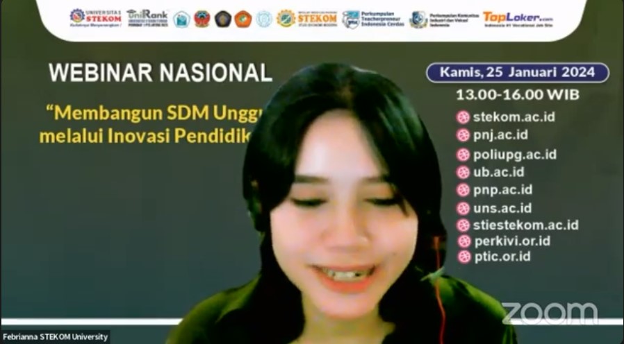 WEBINAR NASIONAL Membangun SDM Unggul melalui Inovasi Pendidikan