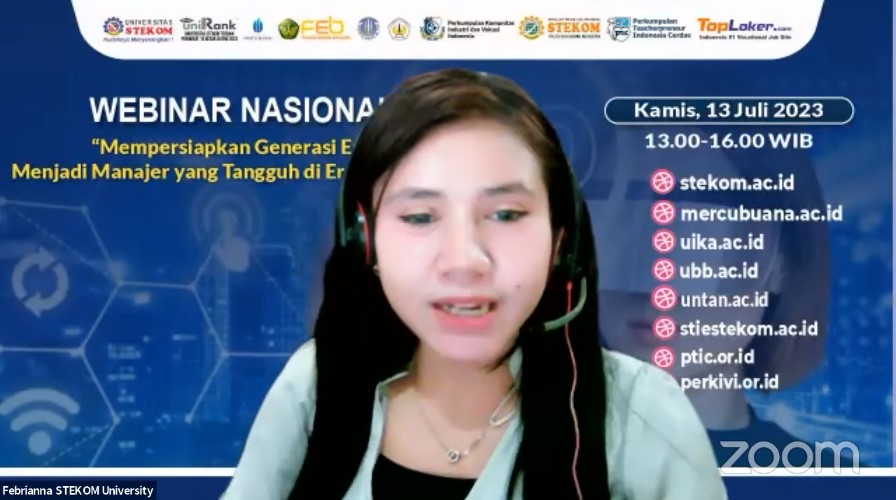 WEBINAR NASIONAL Mempersiapkan Generasi Emas Manjadi Manajer yang Tangguh di Era Society 5.0