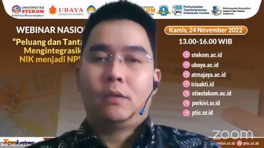 WEBINAR NASIONAL Peluang dan Tantangan Mengintegrasikan NIK menjadi NPWP