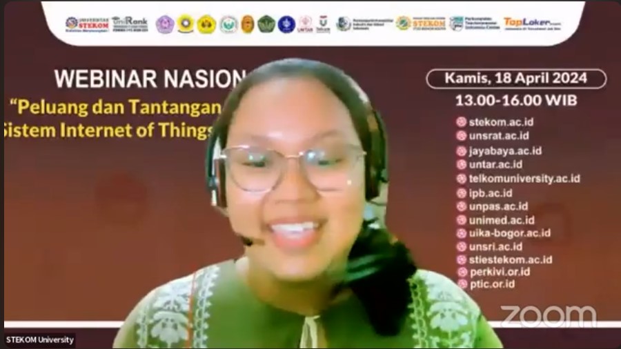 WEBINAR NASIONAL Peluang dan Tantangan Penerapan Sistem Internet of Things di Indonesia