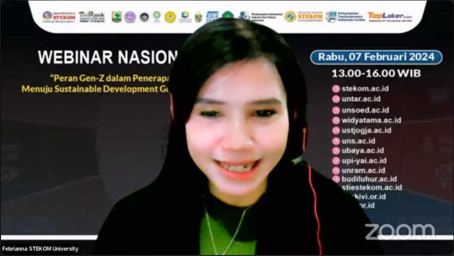 WEBINAR NASIONAL Peran Gen-Z dalam Penerapan TI Menuju Sustainable Development Goals (SDGs)