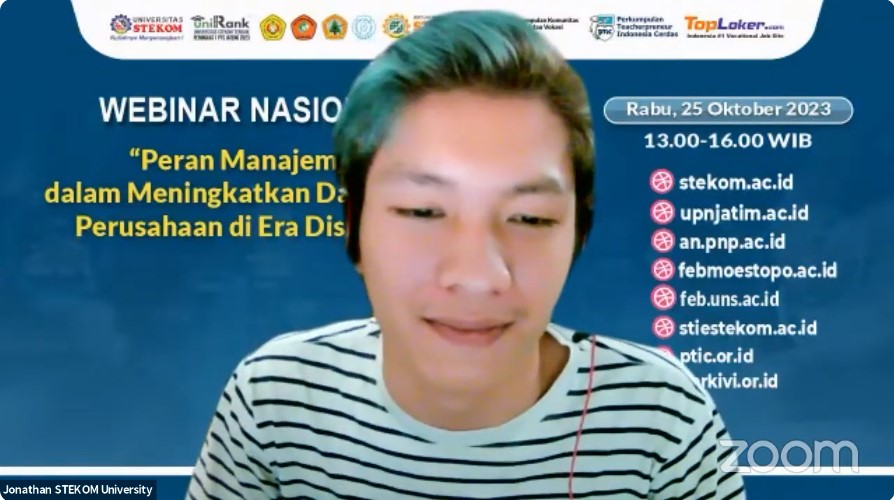 WEBINAR NASIONAL Peran Manajemen dalam Meningkatkan Daya Saing Perusahaan di Era Disruptif