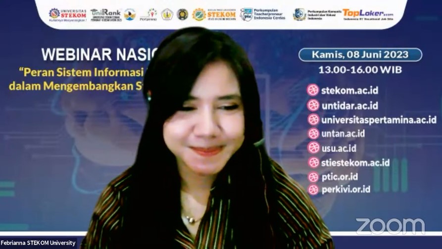 WEBINAR NASIONAL Peran Siste, Informasi Berbasis AI dalam  Mengembangkan Strategi Bisnis