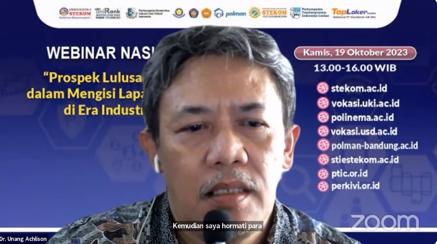 WEBINAR NASIONAL Prospek Lulusan Vokasi dalam Mengisi Lapangan Kerja di Era Industri 4.0