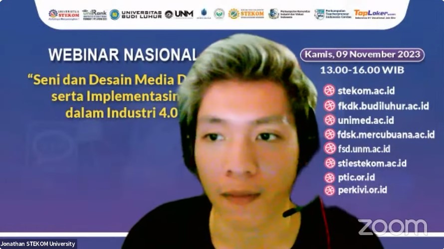 WEBINAR NASIONAL Seni dan Desain Media Digital serta Implementasinya dalam Industri 4.0
