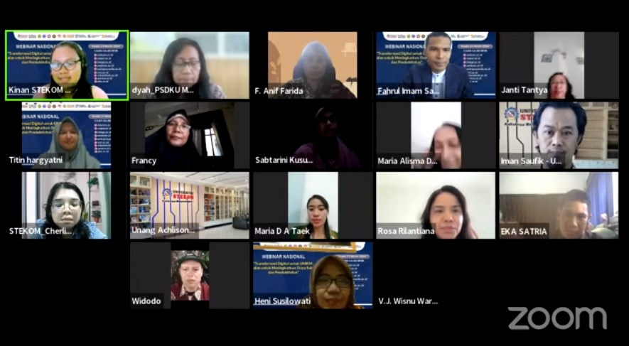 WEBINAR NASIONAL Transformasi Digital untuk UMKM : Jalan untuk Meningkatkan Daya Saing dan Produktivitas