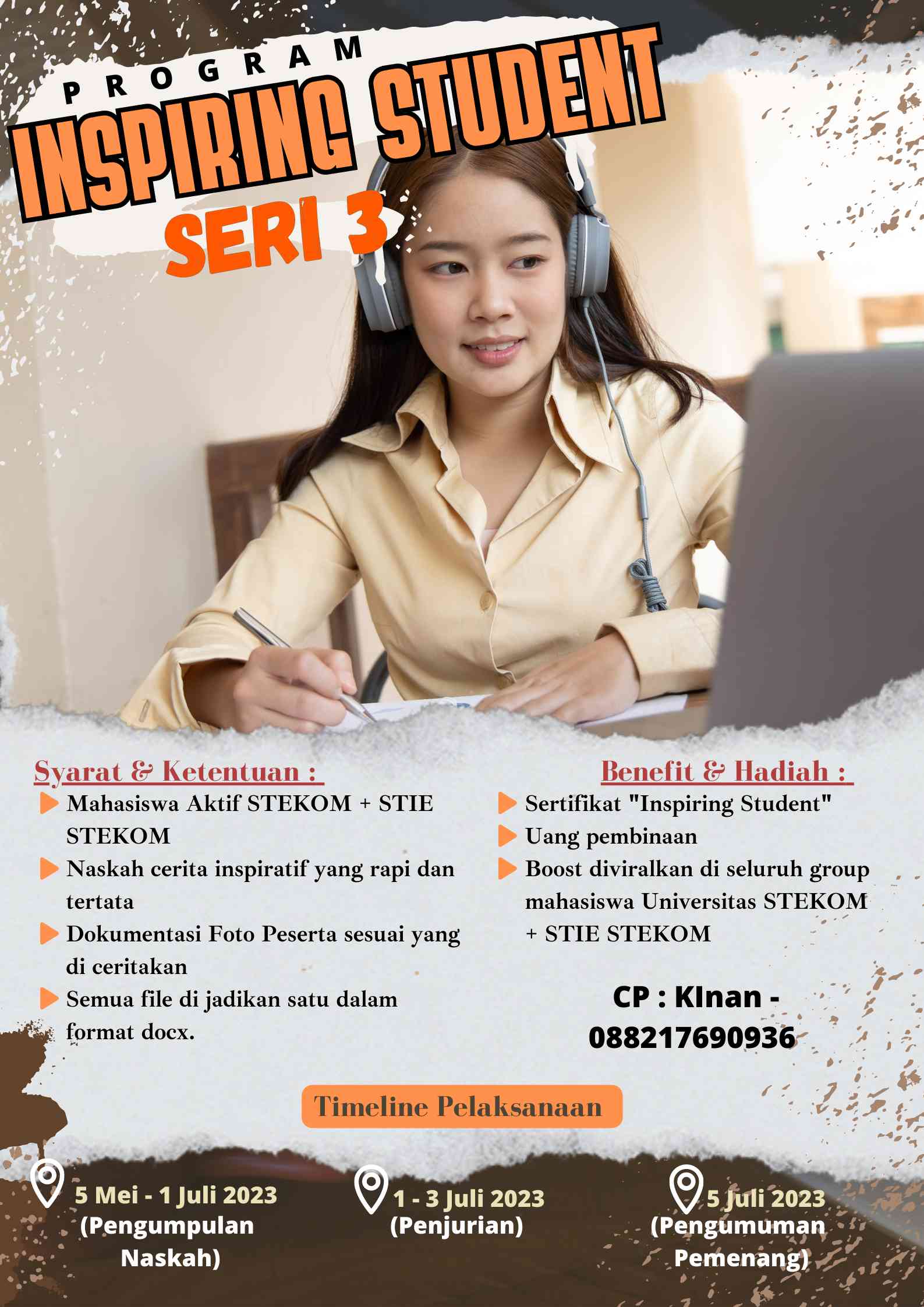 WELLCOME BACK TO INSPIRING STUDENT SERI 3!!