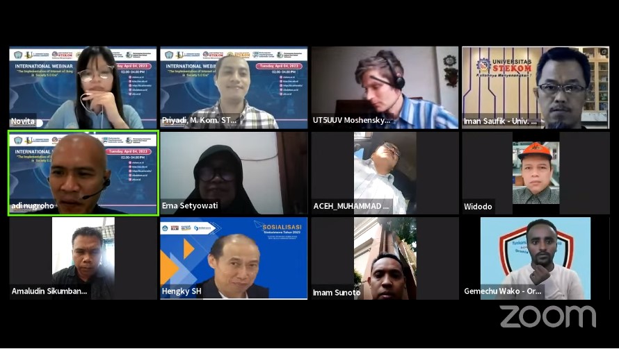 INTERNATIONAL WEBINAR The Implementation of Internet of thing in Society 5.0 Era