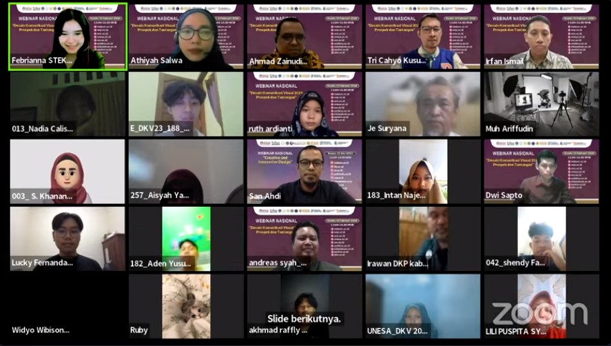 WEBINAR NASIONAL Desain Komunikasi Visual 2024 , Prospek dan Tantangan