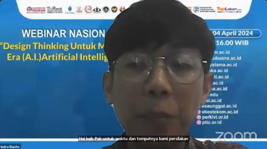 WEBINAR NASIONAL Design Thinking Untuk Merespon Era (A.I) Artificial Intelligence