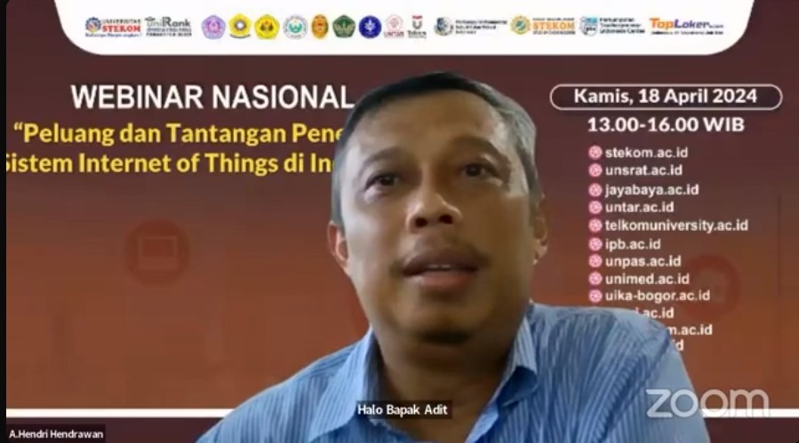 WEBINAR NASIONAL Peluang dan Tantangan Penerapan Sistem Internet of Things di Indonesia