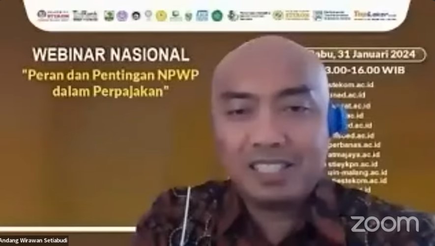 WEBINAR NASIONAL Peran dan Pentingan NPWP dalam Perpajakan