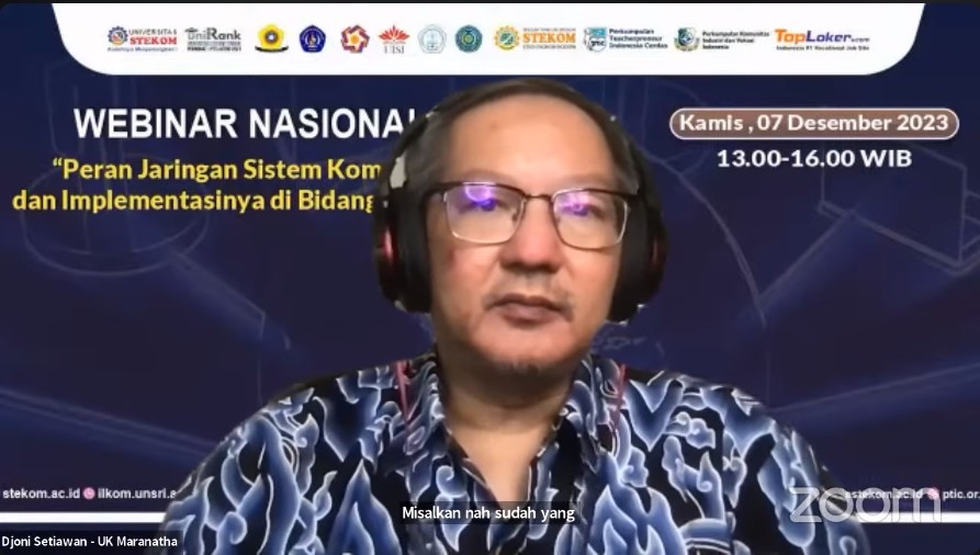 WEBINAR NASIONAL Peran Jaringan Sistem Komputer dan Implementasinya di Bidang Industri