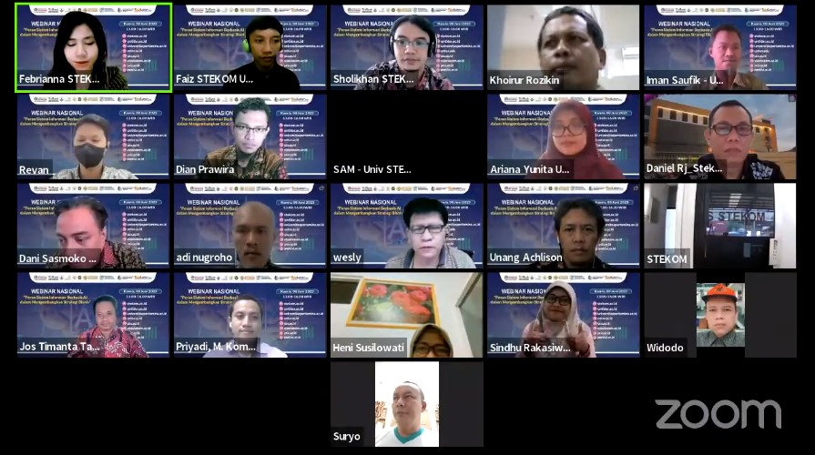 WEBINAR NASIONAL Peran Siste, Informasi Berbasis AI dalam  Mengembangkan Strategi Bisnis