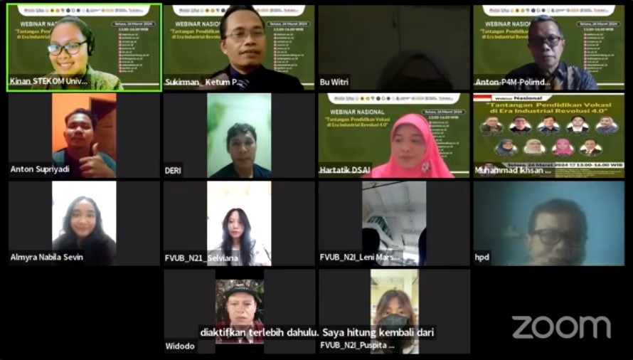 WEBINAR NASIONAL Tantangan Pendidikan Vokasi di Era Industrial Revolusi 4.0