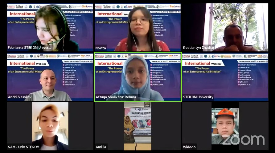 INTERNATIONAL WEBINAR The Power of an Entrepreneurial Mindset