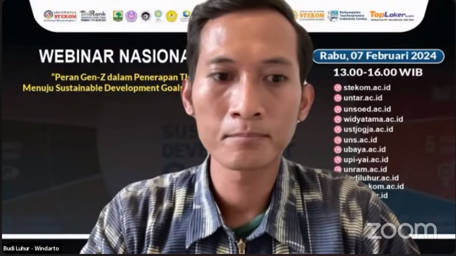 WEBINAR NASIONAL Peran Gen-Z dalam Penerapan TI Menuju Sustainable Development Goals (SDGs)