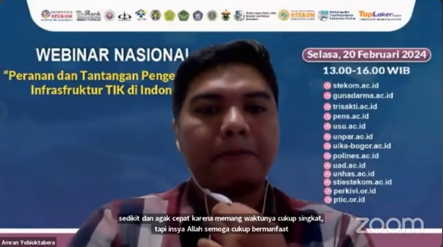 WEBINAR NASIONAL Peranan dan Tantangan Pengembangan Infrasfruktur TIK di Indonesia