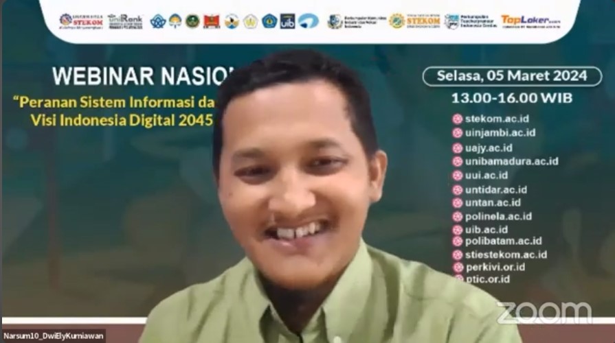 WEBINAR NASIONAL Peranan Sistem Informasi dalam Mencapai Visi Indonesia Digital 2045 (VID2045)