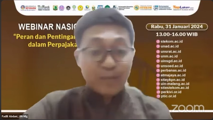 WEBINAR NASIONAL Peran dan Pentingan NPWP dalam Perpajakan