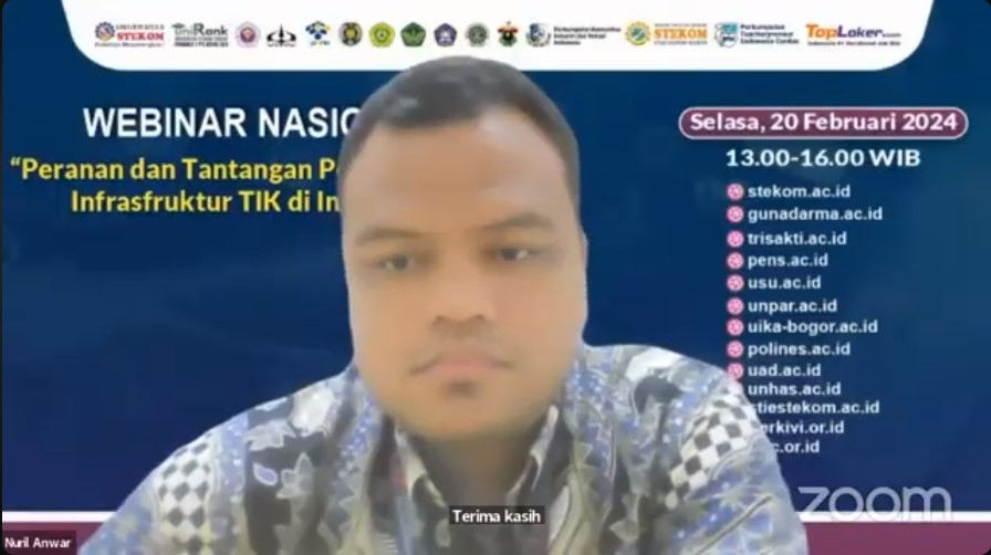 WEBINAR NASIONAL Peranan dan Tantangan Pengembangan Infrasfruktur TIK di Indonesia