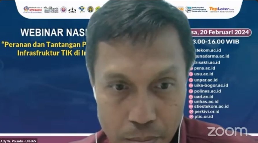 WEBINAR NASIONAL Peranan dan Tantangan Pengembangan Infrasfruktur TIK di Indonesia