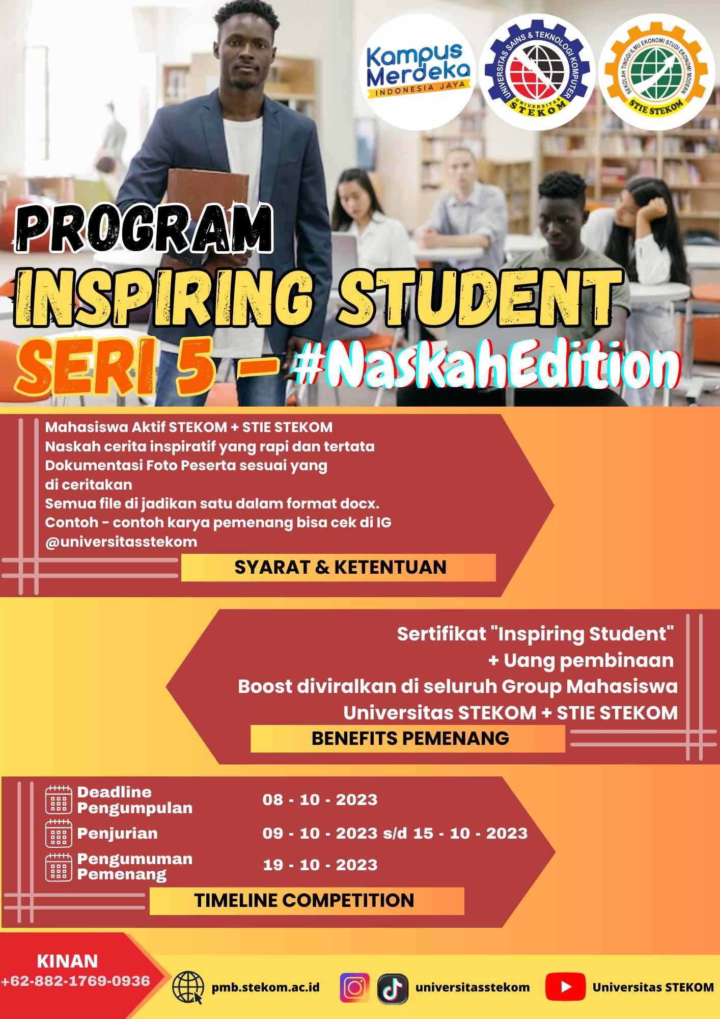 ARE YOU READY TO BE NEXT INSPIRING STUDENT ?!