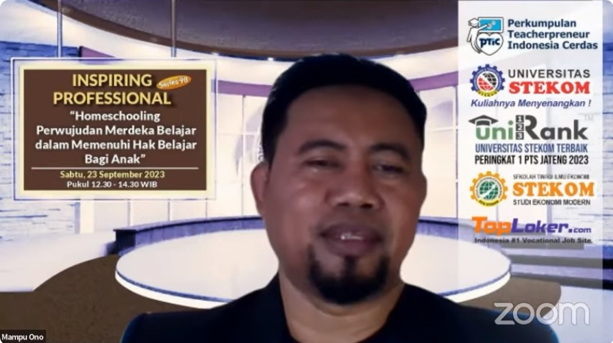 INSPIRING PROFESSIONAL Homeschooling Perwujudan Merdeka Belajar dalam Memenuhi Hak Belajar Bagi Anak