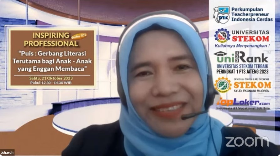 INSPIRING PROFESSIONAL  Puisi : Gerbang Literasi Terutama bagi Anak-anak yang Enggan Membaca. 