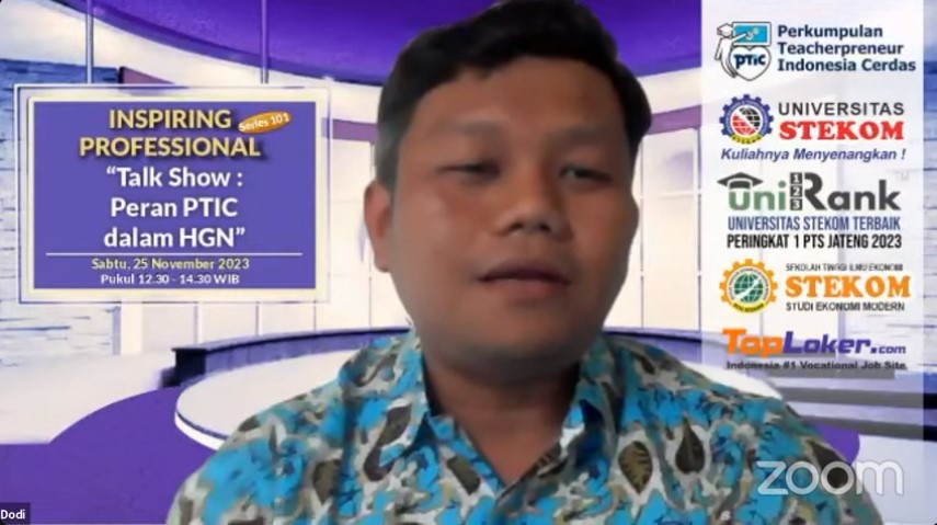 INSPIRING PROFESSIONAL Talk Show : Peran PTIC dalam HGN