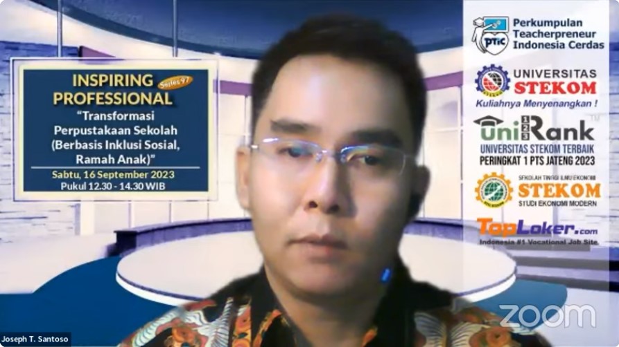 Inspiring Professional Transformasi Perpustakaan Sekolah Berbasis Inklusi Sosial