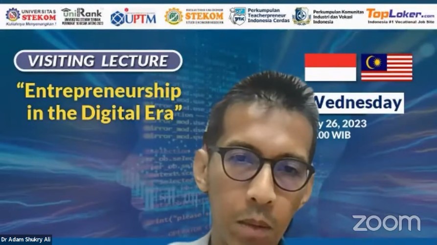 INTERNATIONAL Visiting Lecture Entrepreneurship in the Digital Era