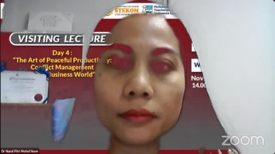 INTERNATIONAL Visiting Lecture The Art of Peaceful Productivity: Conflict Management in the Business World
