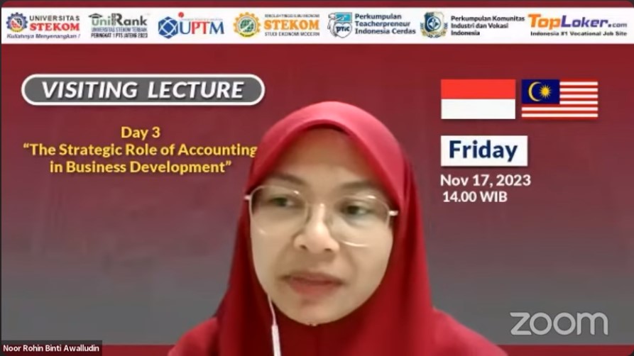 INTERNATIONAL Visiting Lecture The Strategic Role of Accounting in Business Development