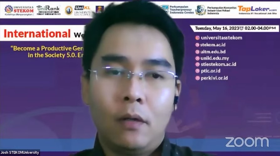 INTERNATIONAL WEBINAR Become a Productive Generation in the Society 5.0. Era